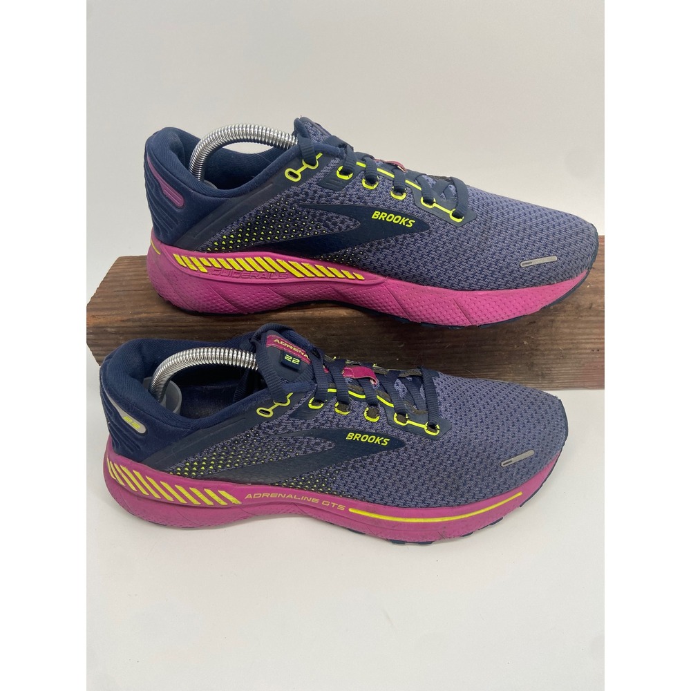 Brooks Adrenaline GTS 22 Womens Running Shoes Purple Pink Sneakers 1203531B435 - Picture 5 of 14